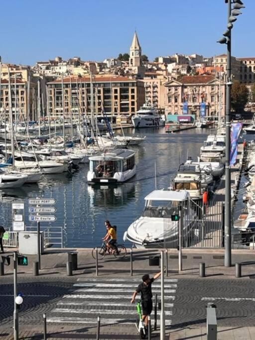 Appartamento T4 Marseille Vue Imprenable Sur Vieux Port Esterno foto